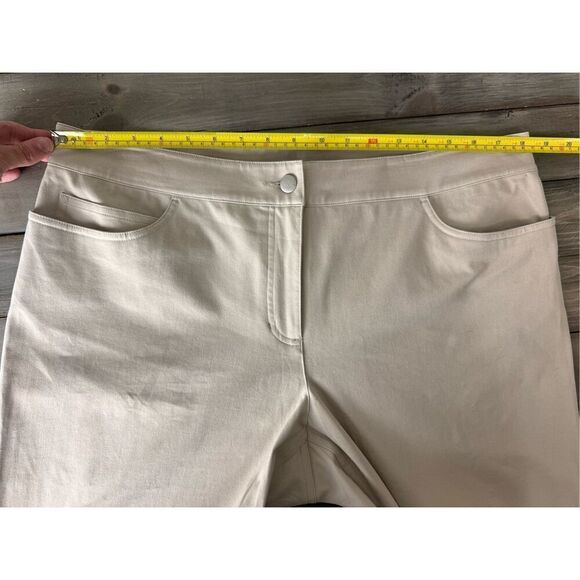 NWT Eileen Fisher Organic Cotton Muslin Straight Pants Jeans Size Large - Picture 9 of 11